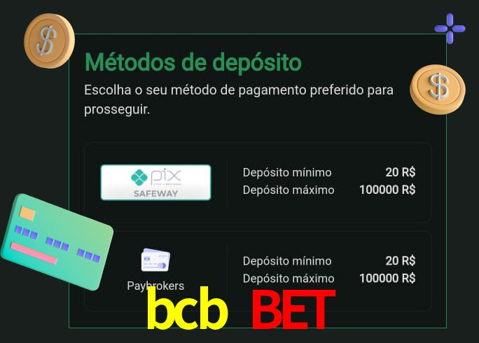 O cassino bcb bet oferece uma grande variedade de métodos de pagamento